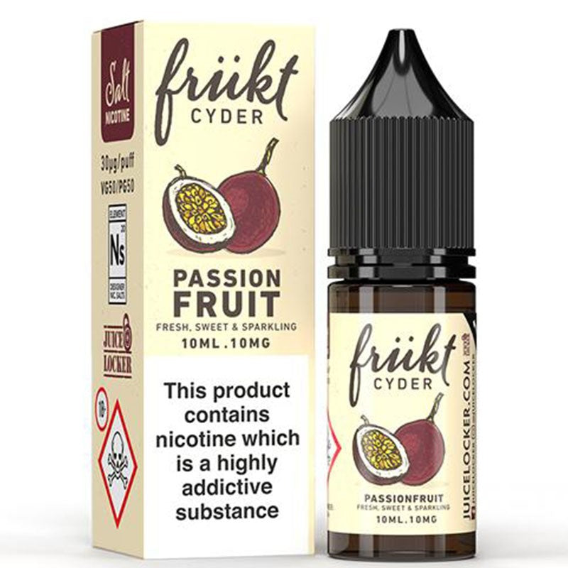 Passion Fruit by Frukt Cyder Salt 10ml  Frukt Cyder   