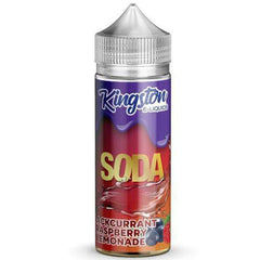 Blackcurrant Raspberry Lemonade By Kingston Soda E-Liquids 100ml  Kingston   