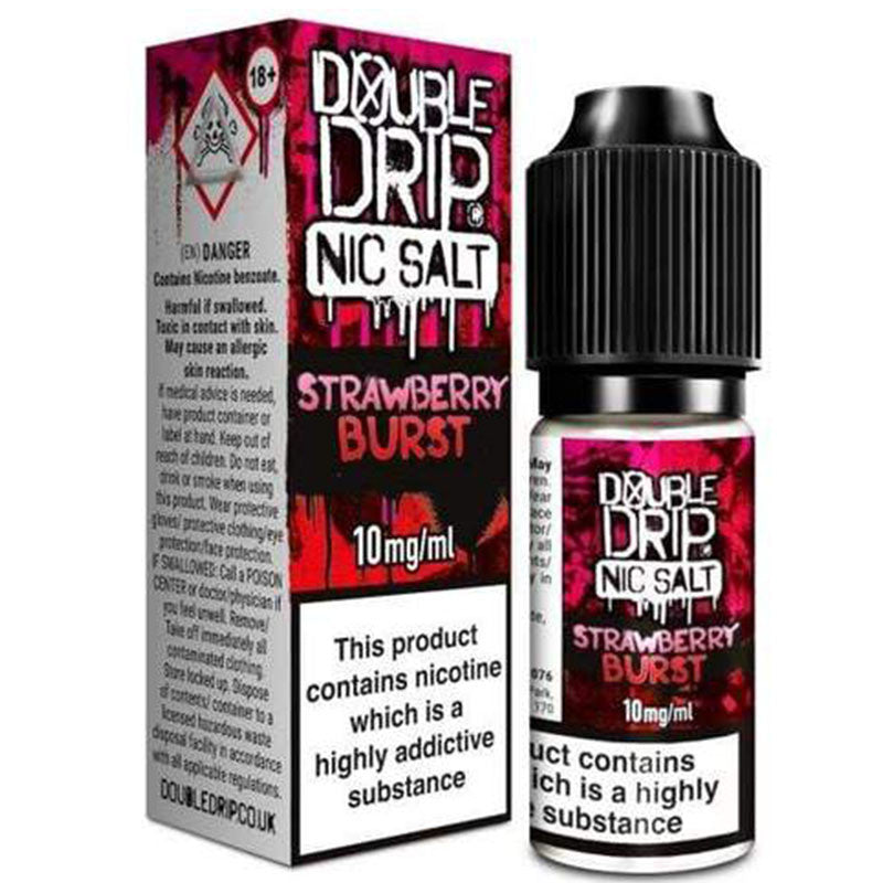 Strawberry Burst Nic Salt e-liquid By Double Drip  Double Drip Coil Sauce   