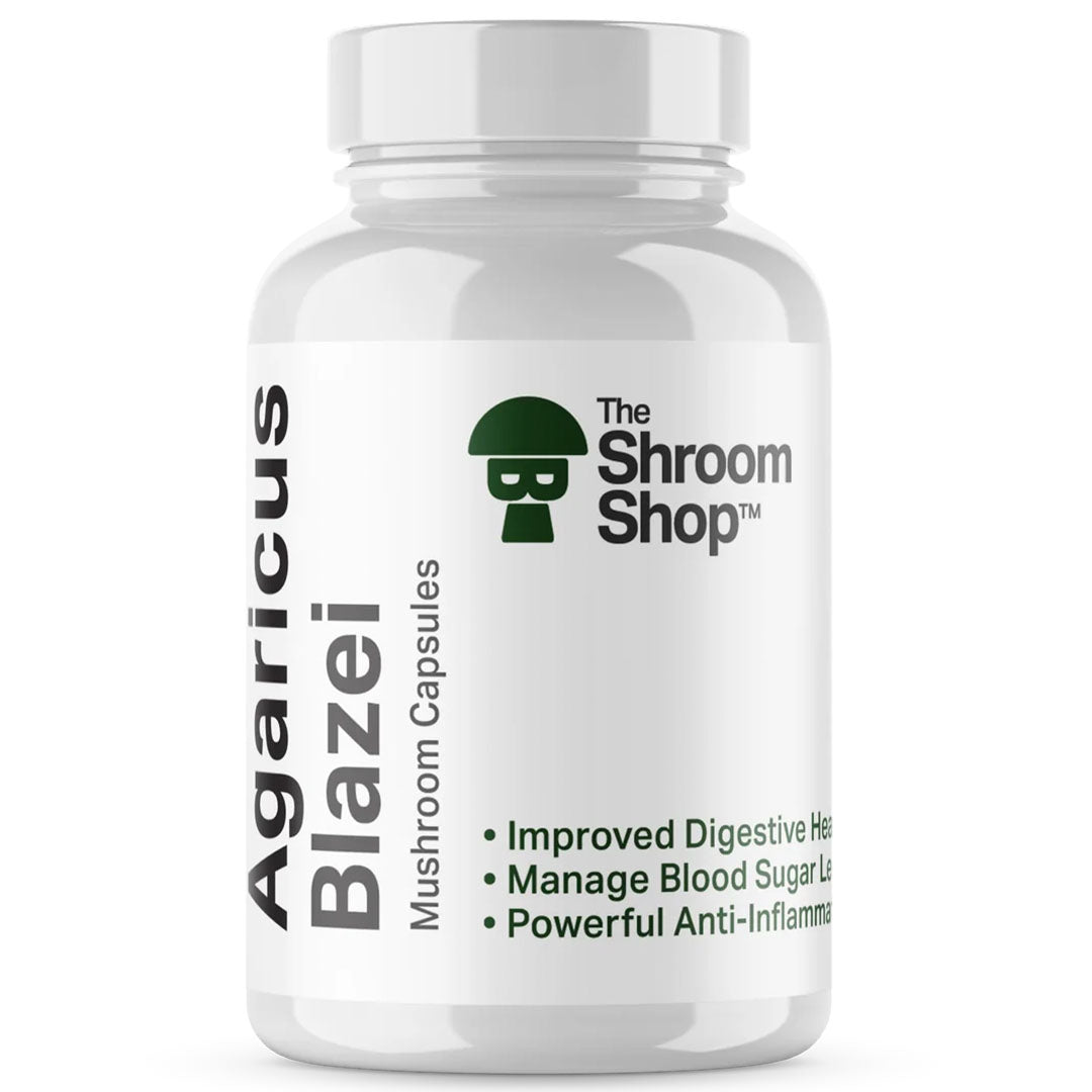 Agaricus Blazei Mushroom Capsules  The Shroom Shop   