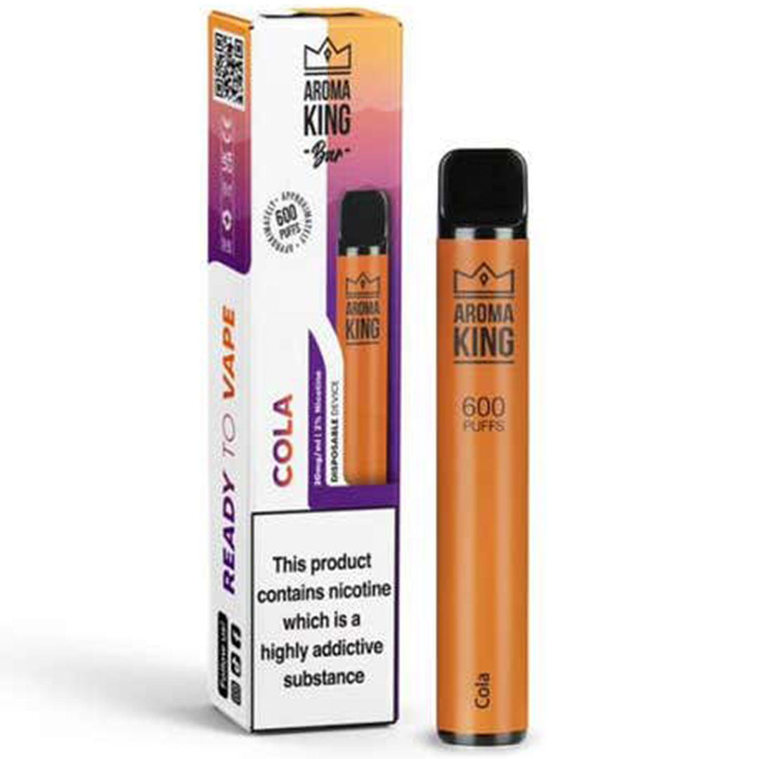 Aroma King - Air Flow - Disposable Device 600 puffs - 10mg  Aroma King 10mg Cola - EXPIRED DATES 