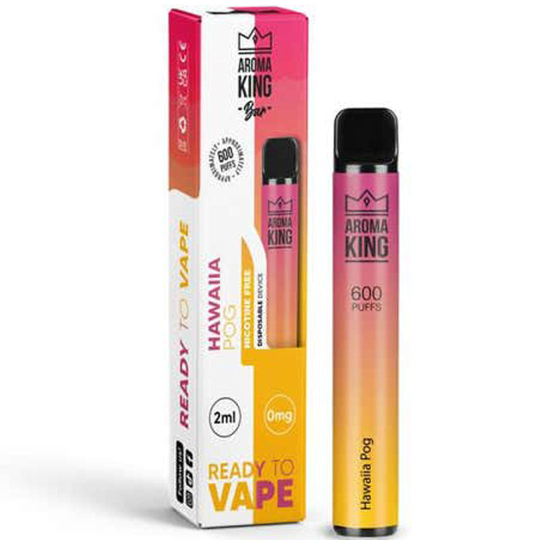 Aroma King - Air Flow - Disposable Device 600 puffs - 10mg  Aroma King 10mg Hawaiia Pog - EXPIRED DATES 