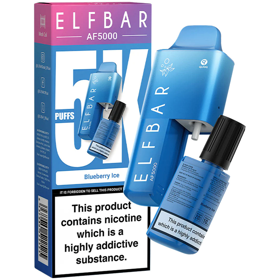 ELFBAR AF5000 Disposable Pod System 20mg  Elf Bar Blueberry Ice  