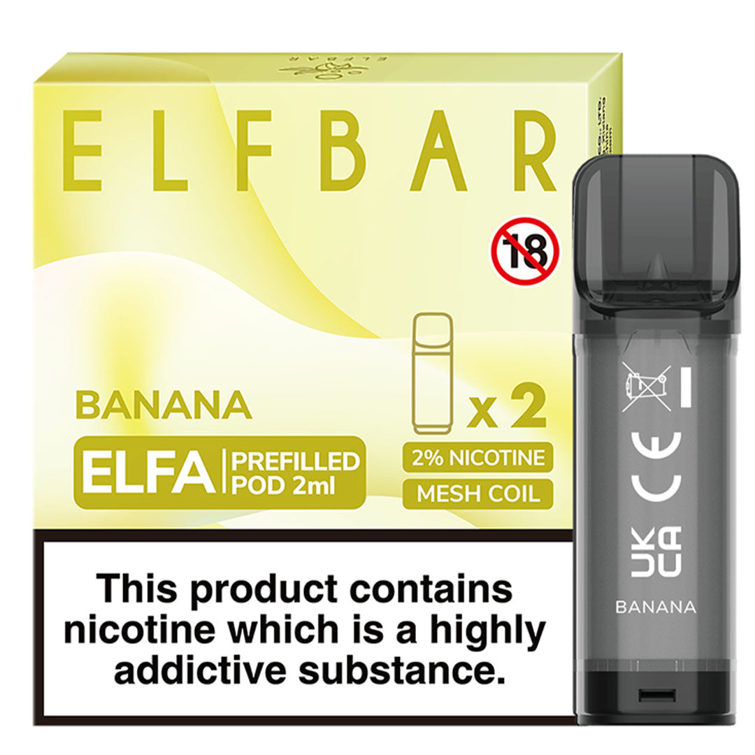 Banana Elf Bar ELFA Prefilled Pods 2ml  Elf Bar   