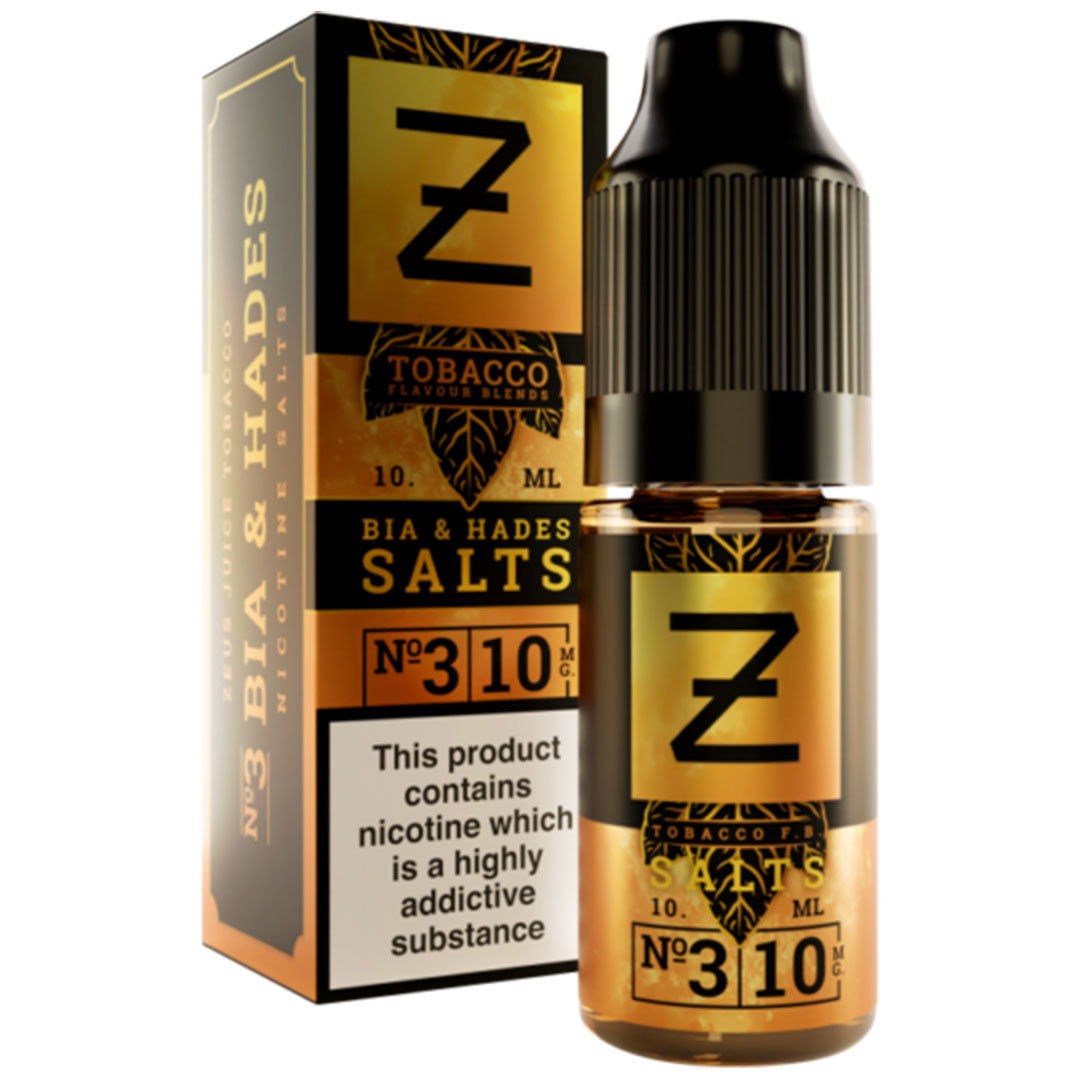 Bia & Hades Tobacco Nicotine Salt By Zeus Juice 10ml  Zeus Juice Uk   