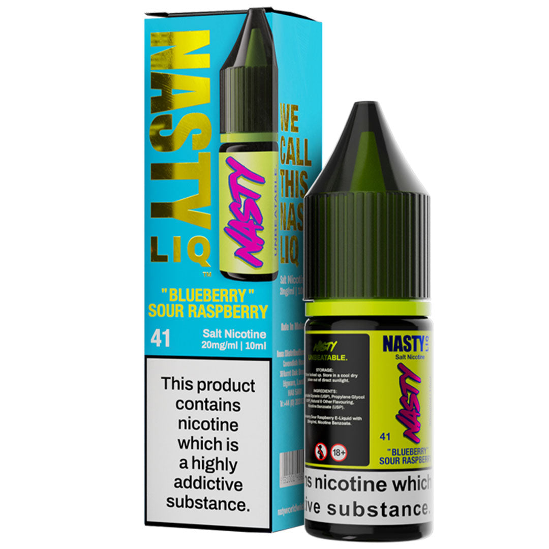 Blueberry Sour Raspberry Nic Salt E-Liquid By Nasty Liq  Nasty Juice   