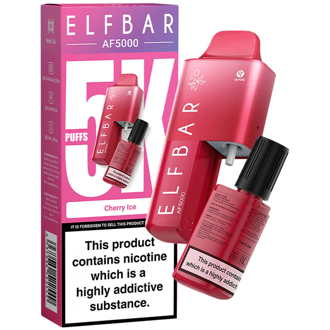 ELFBAR AF5000 Disposable Pod System 20mg  Elf Bar Cherry Ice  