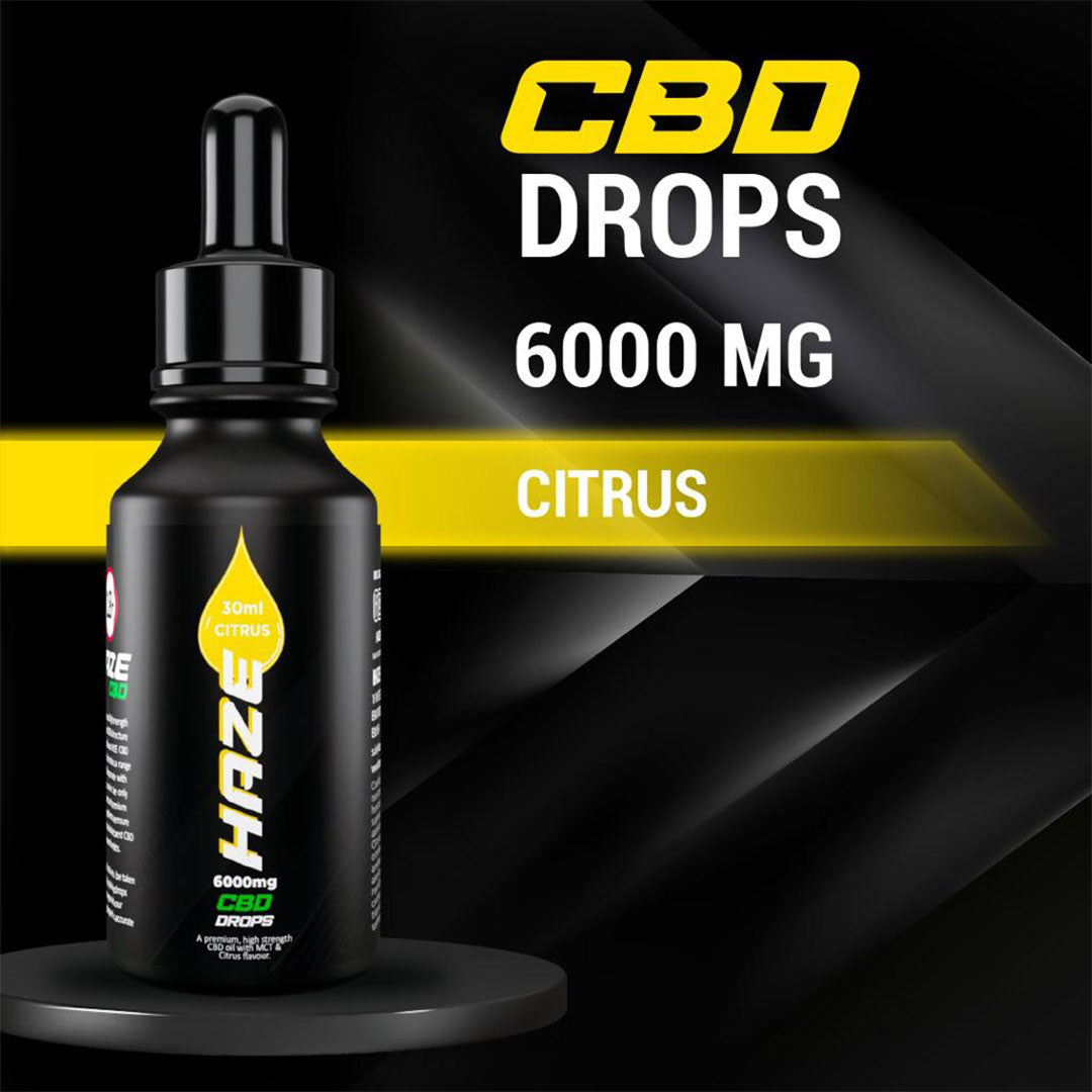 Citrus Haze CBD Drops 30ml 6000mg  Haze CBD   