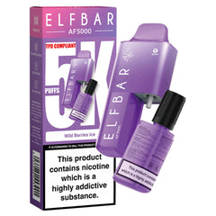 ELFBAR AF5000 Disposable Pod System 20mg  Elf Bar Wild Berries Ice  