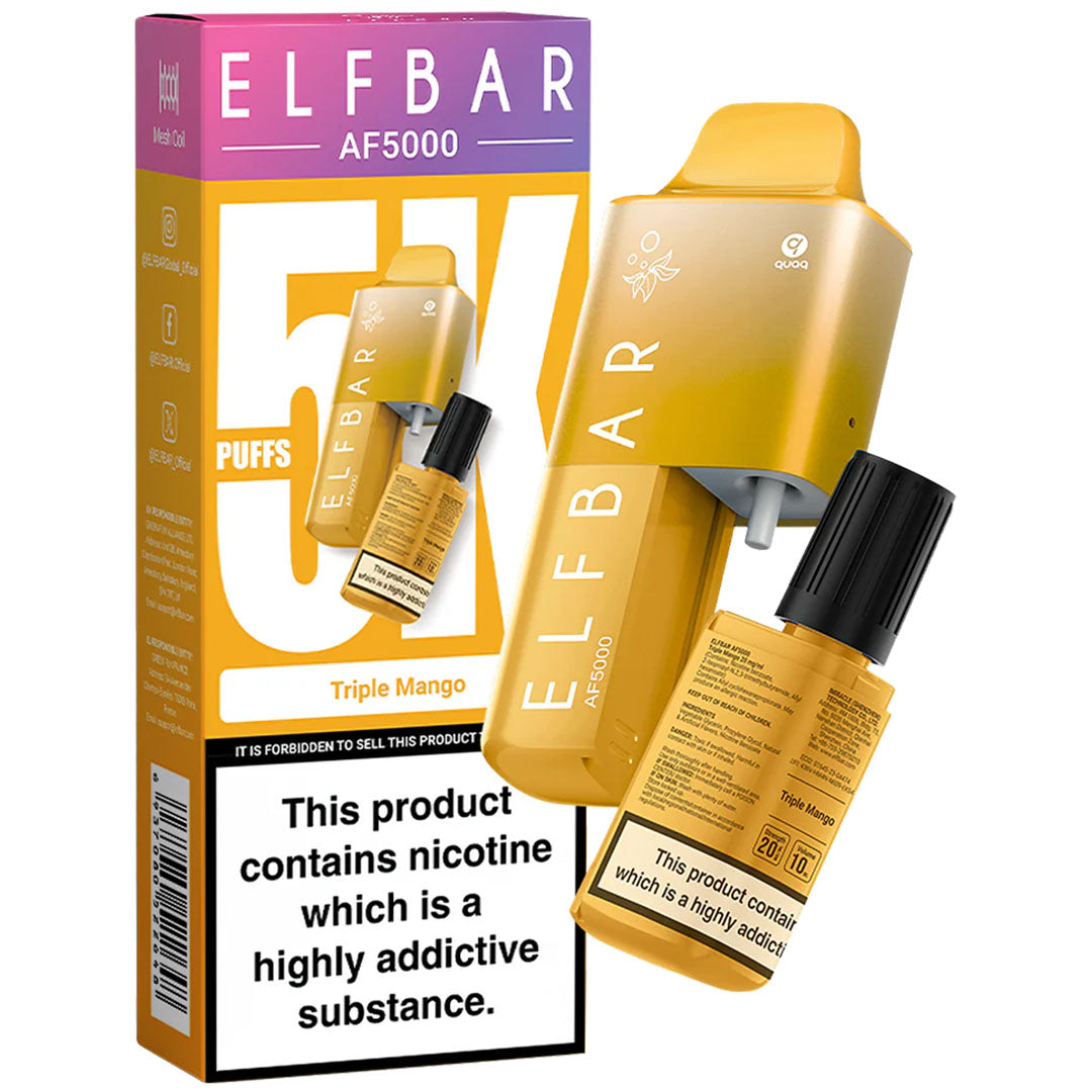 ELFBAR AF5000 Disposable Pod System 20mg  Elf Bar Triple Mango  