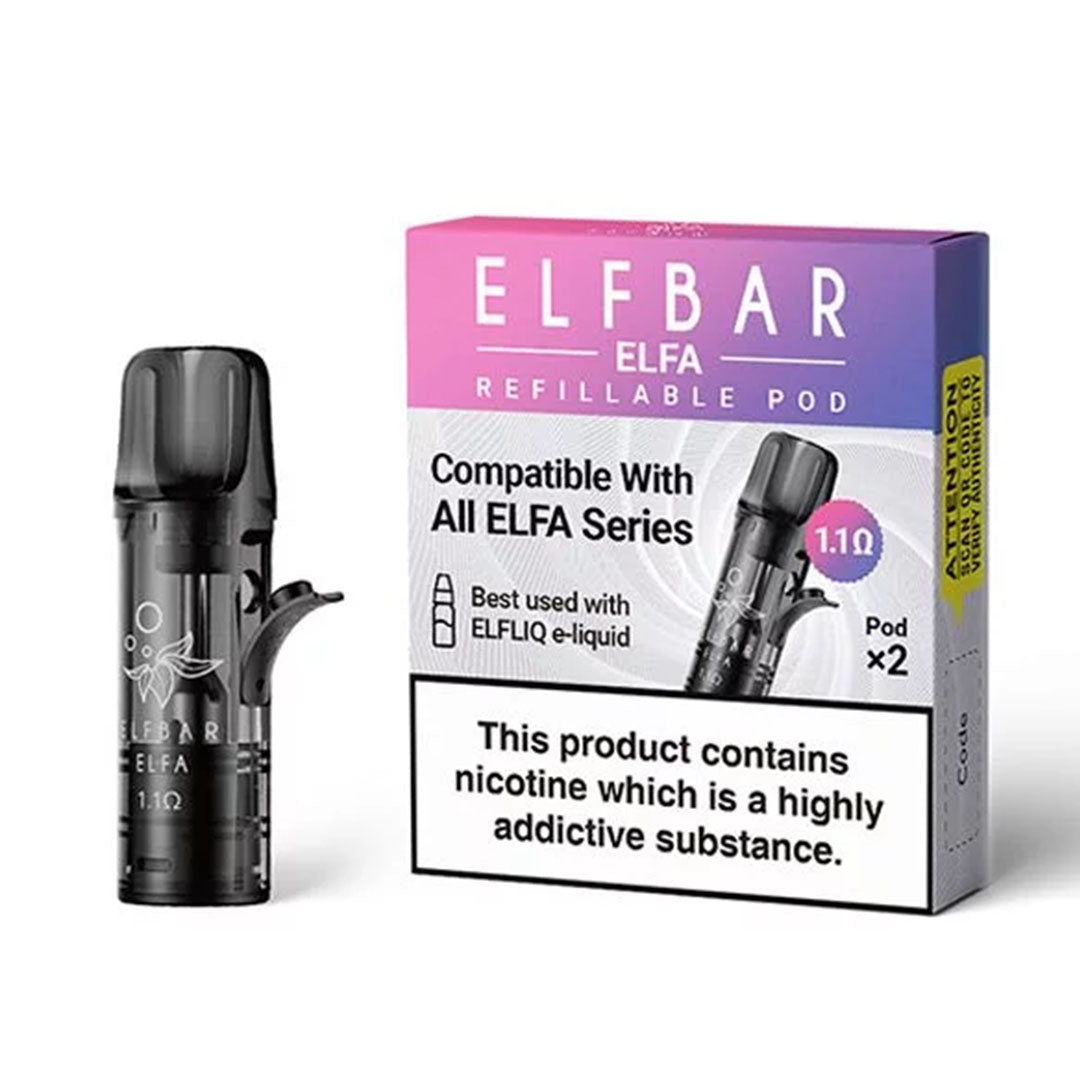 Elf Bar Elfa Refillable Empty pods 1.1Ohm  Elf Bar   