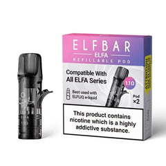 Elf Bar Elfa Refillable Empty pods 1.1Ohm  Elf Bar   