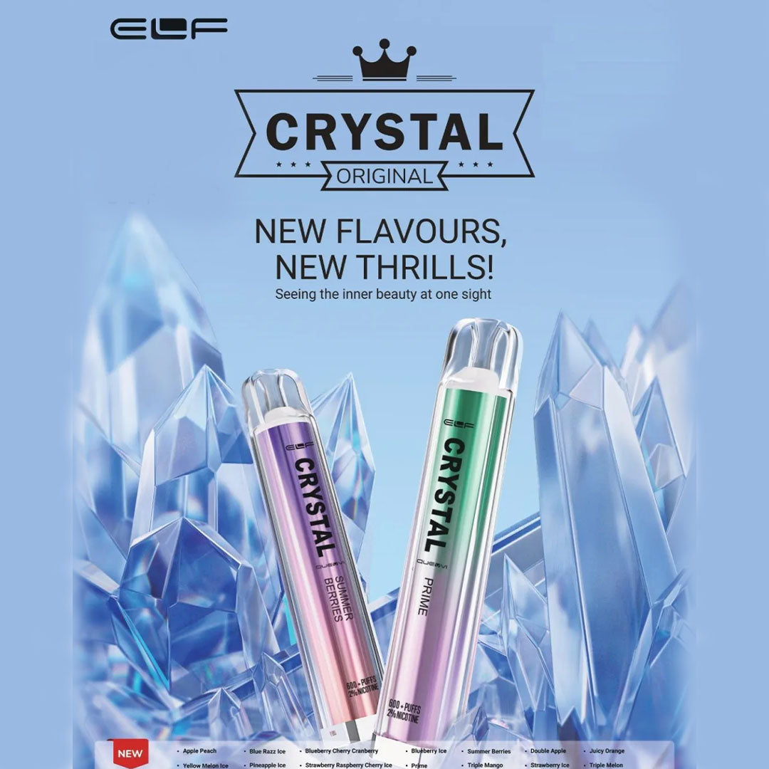 ELF Crystal Vape Bar 600 Puff Disposable  Elf Crystal   