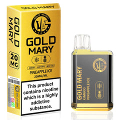 Gold Mary GM600 Disposable Vape 2%  Gold Mary Pineapple ice  