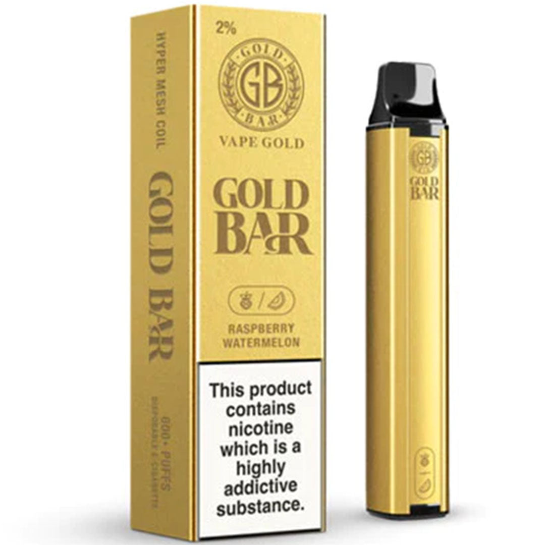 Gold Bar Disposable Vape  Vape Gold Raspberry watermelon 20mg 