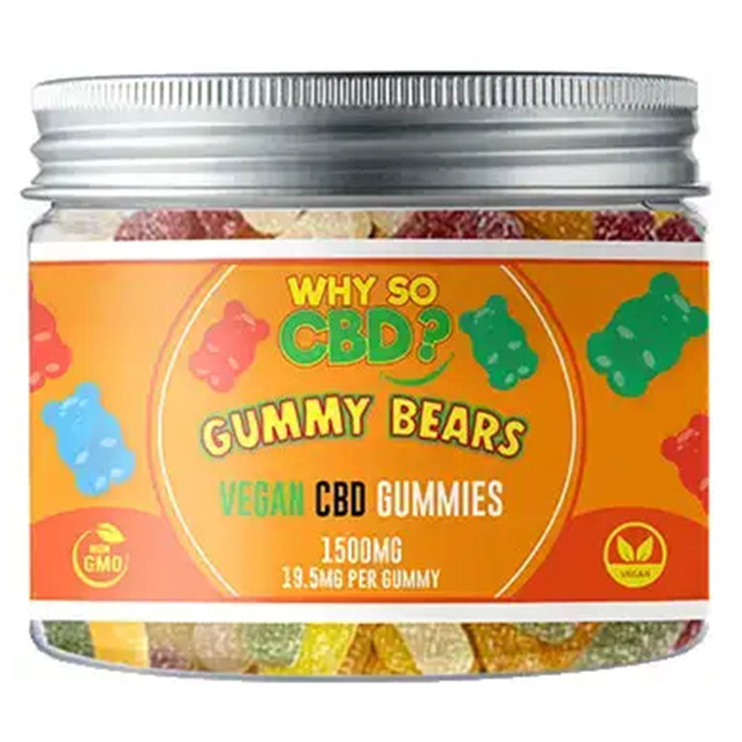 Why So CBD? CBD Vegan Gummies  Why So CBD 1500mg Gummy Bears 