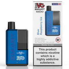 IVG Smart 5500 Disposable Vape  I VG Blue Raspberry Ice  