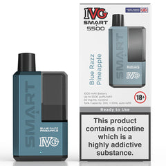 IVG Smart 5500 Disposable Vape  I VG Blue Razz Pineapple  