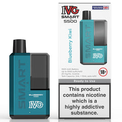 IVG Smart 5500 Disposable Vape  I VG Blueberry Kiwi  