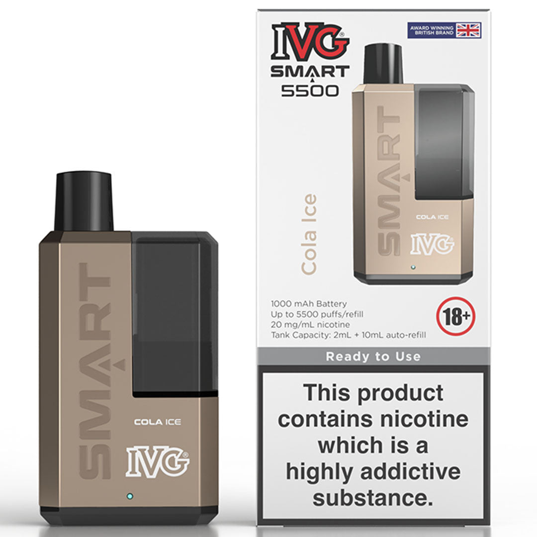 IVG Smart 5500 Disposable Vape  I VG Cola Ice  