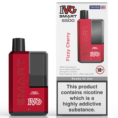 IVG Smart 5500 Disposable Vape  I VG Fizzy Cherry  