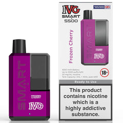 IVG Smart 5500 Disposable Vape  I VG Frozen Cherry  