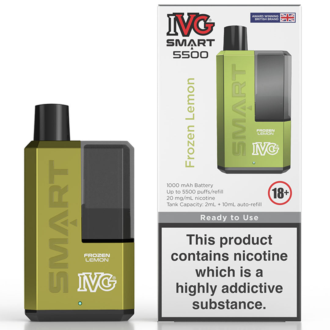 IVG Smart 5500 Disposable Vape  I VG Frozen Lemon  