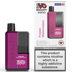 IVG Smart 5500 Disposable Vape  I VG Frozen Watermelon  