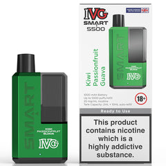 IVG Smart 5500 Disposable Vape  I VG Kiwi Passionfruit Guava  