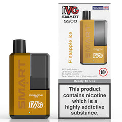 IVG Smart 5500 Disposable Vape  I VG Pineapple Ice  