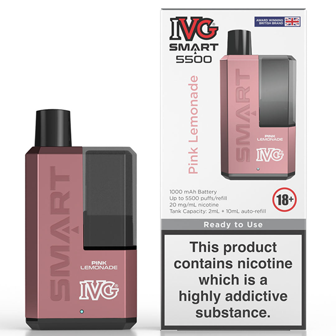 IVG Smart 5500 Disposable Vape  I VG Pink Lemonade  