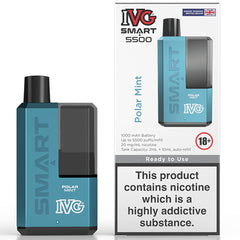 IVG Smart 5500 Disposable Vape  I VG Polar Mint  