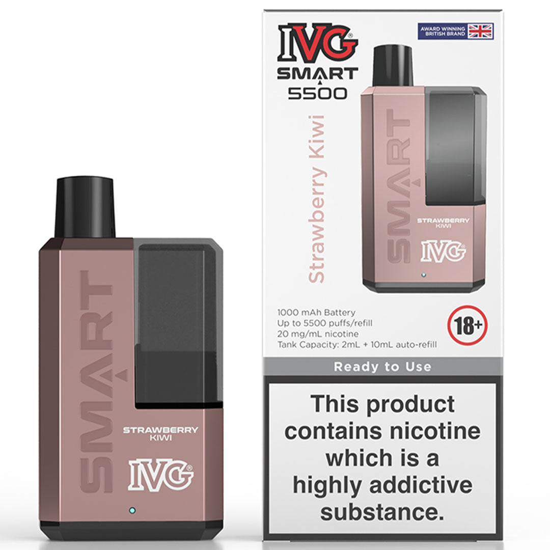 IVG Smart 5500 Disposable Vape  I VG Strawberry Kiwi  