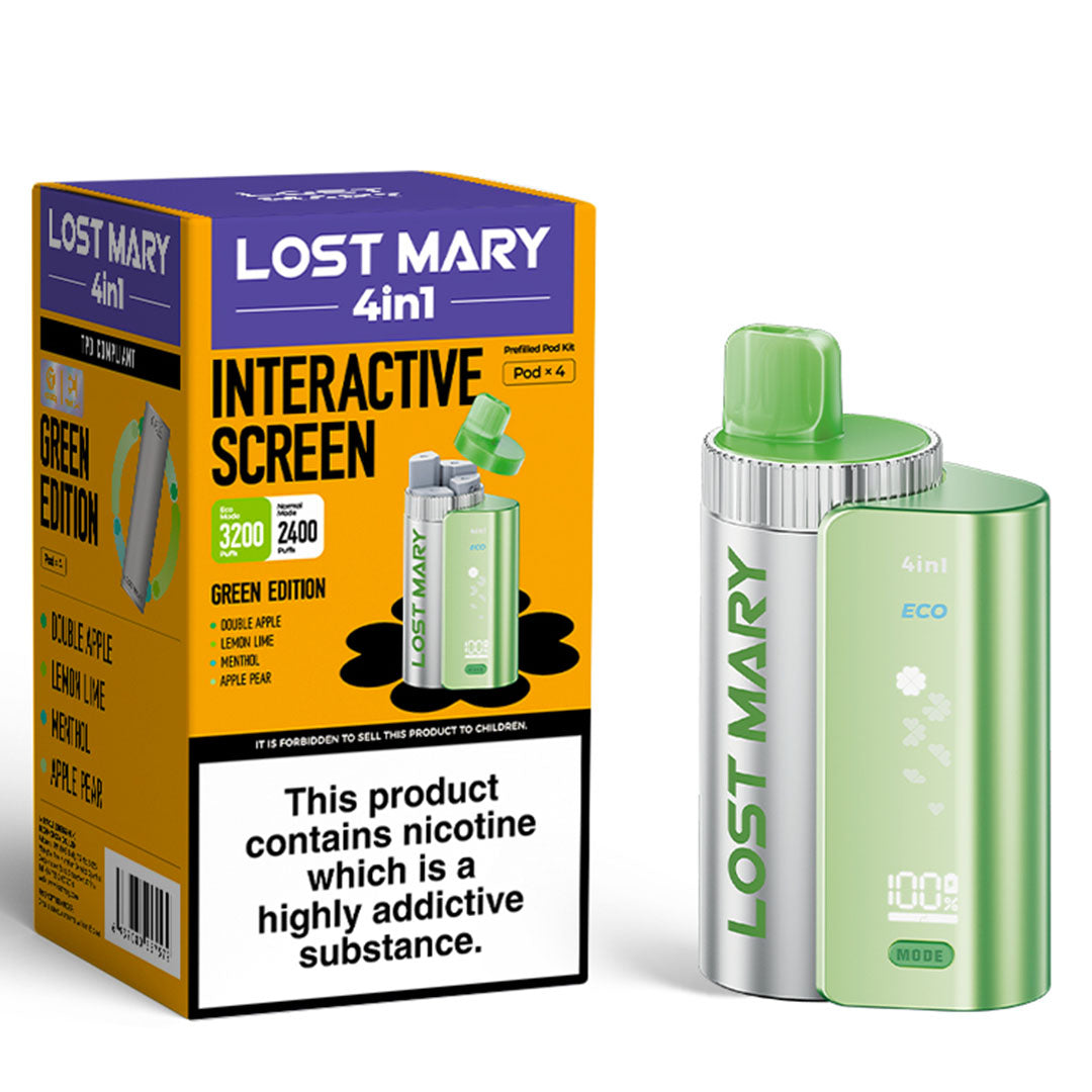 Lost Mary 4in1 2400 Pod Kit  Lost Mary Green Edition  