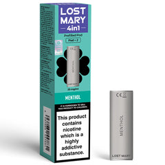 Lost Mary 4in1 Prefilled Pod  Lost Mary Menthol  