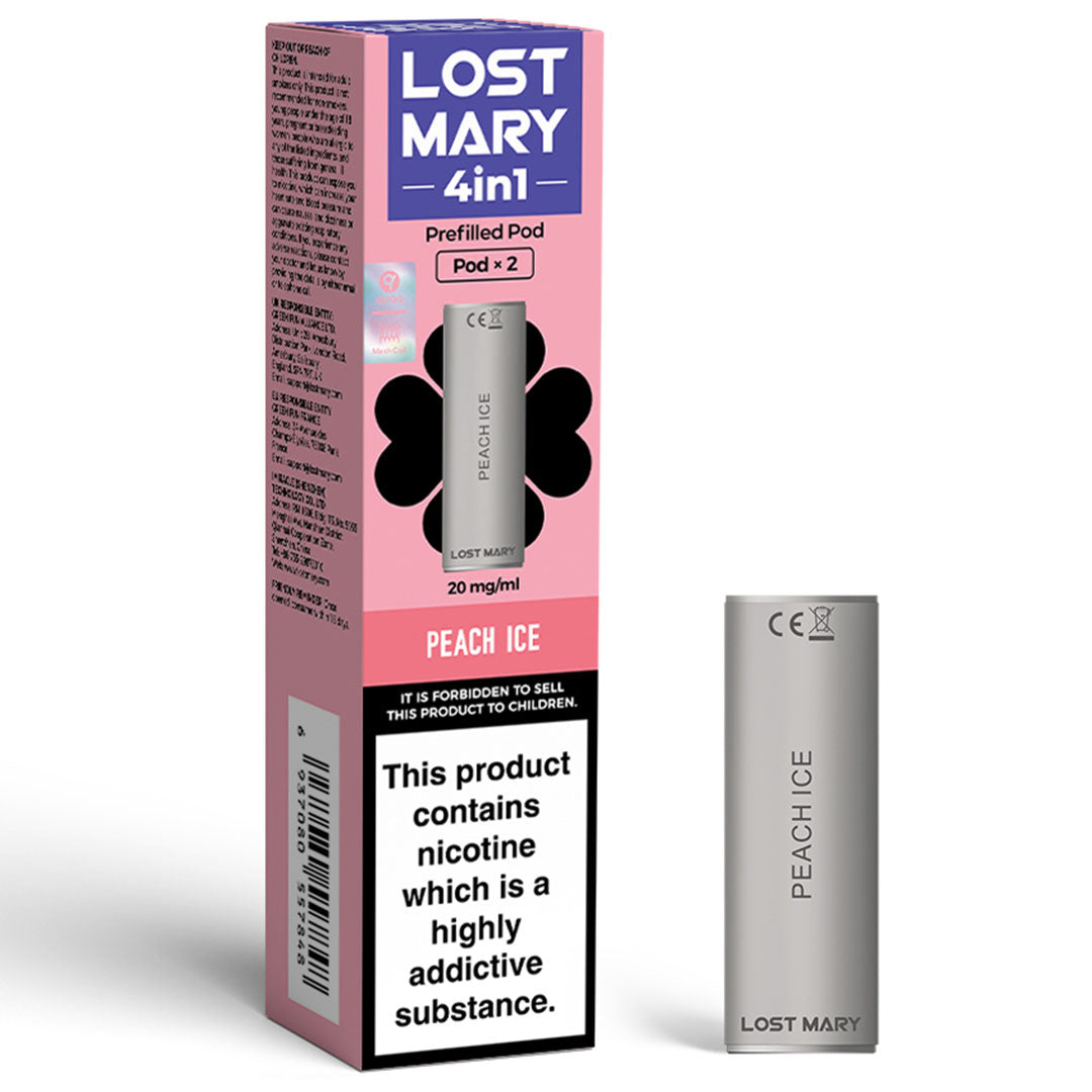 Lost Mary 4in1 Prefilled Pod  Lost Mary Peach Ice  