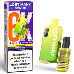 Lost Mary BM6000 Disposable Vape Kit  Lost Mary Lemon Lime  