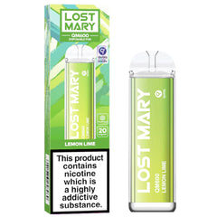 Lost Mary QM600 Disposable Vape 2%  Lost Mary Lemon Lime 20mg 