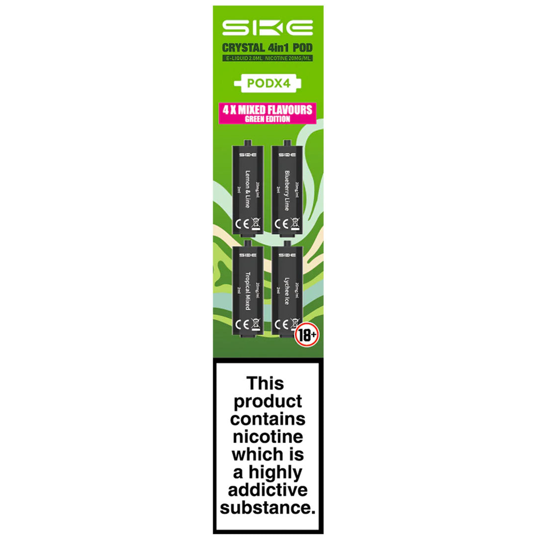 SKE Crystal 4in1 Pre-filled Pods  SKE Green Edition  