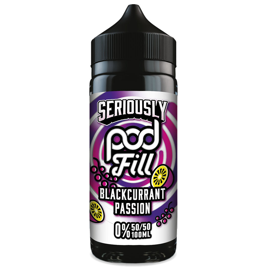 Seriously Pod Fill - Blackcurrant Passion 0mg 100ml  Doozy Vape   