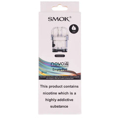 Smok Novo 4 Empty Pods  SMOK 2ml Transparent  