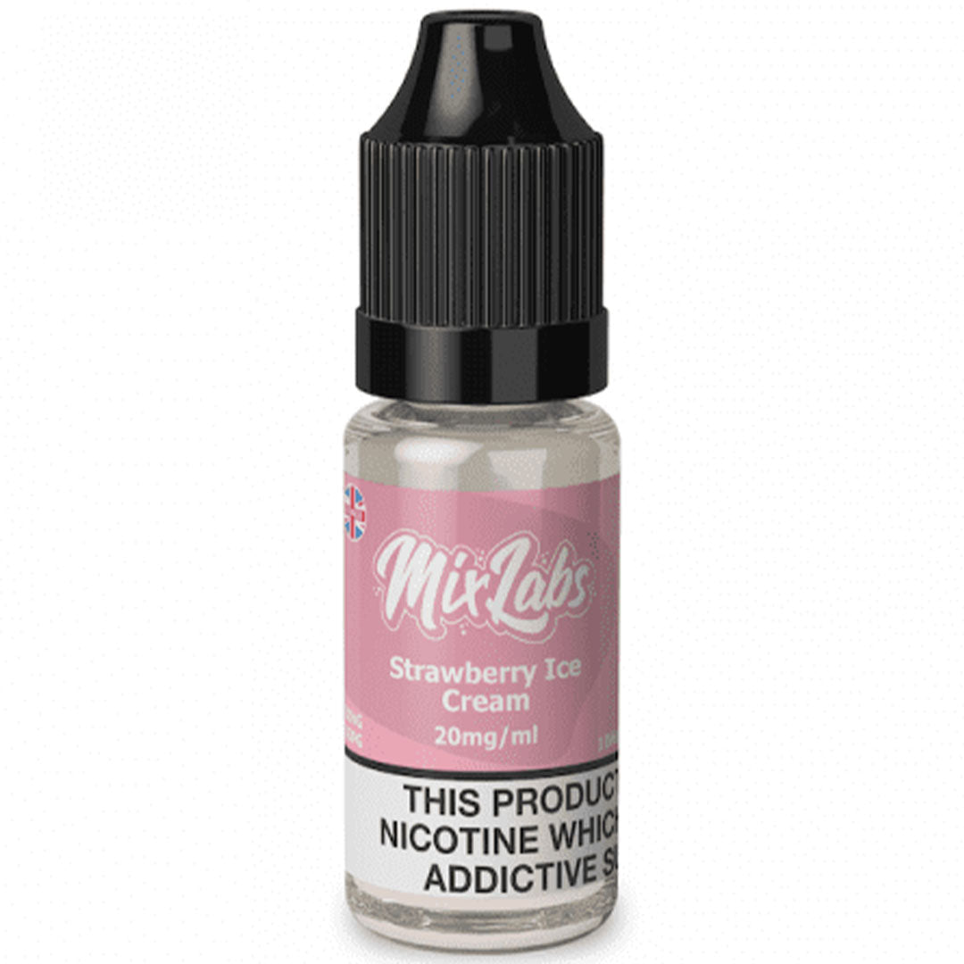 Strawberry Ice Cream Nicotine Salt By Mix Labs 10ml  Mix Labs   