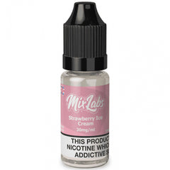 Strawberry Ice Cream Nicotine Salt By Mix Labs 10ml  Mix Labs   