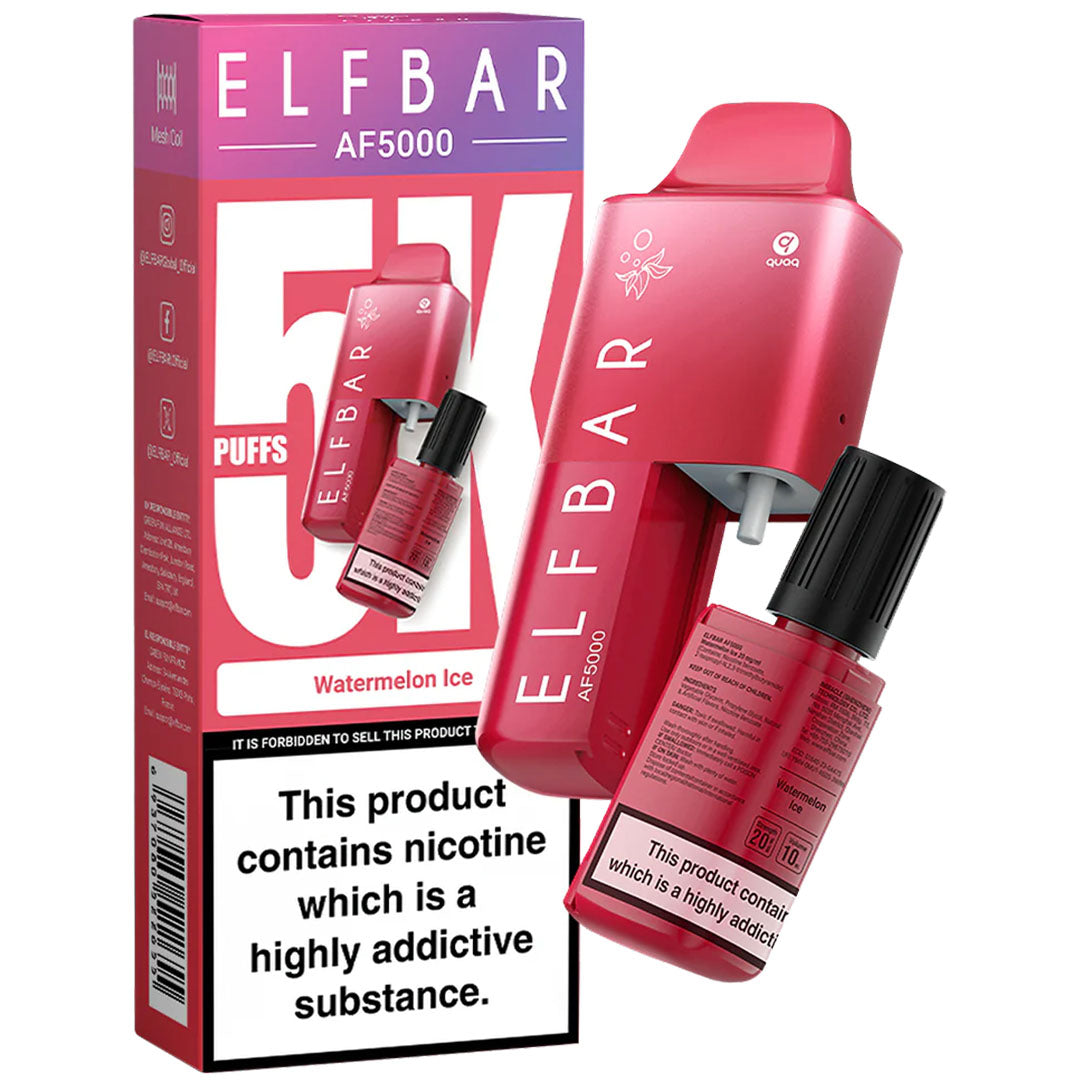 ELFBAR AF5000 Disposable Pod System 20mg  Elf Bar Watermelon Ice  