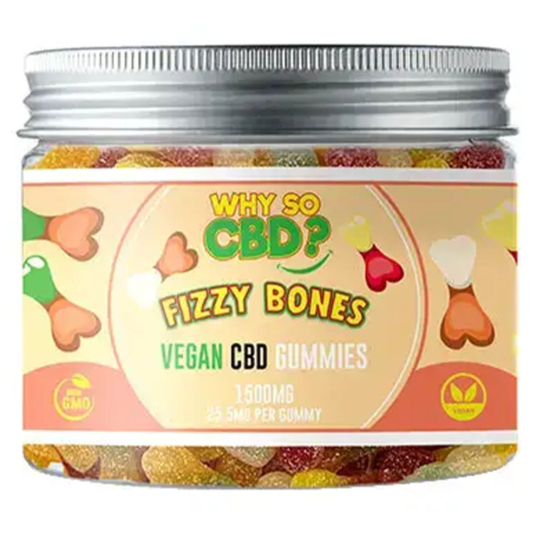 Why So CBD? CBD Vegan Gummies  Why So CBD 1500mg Fizzy Bones 