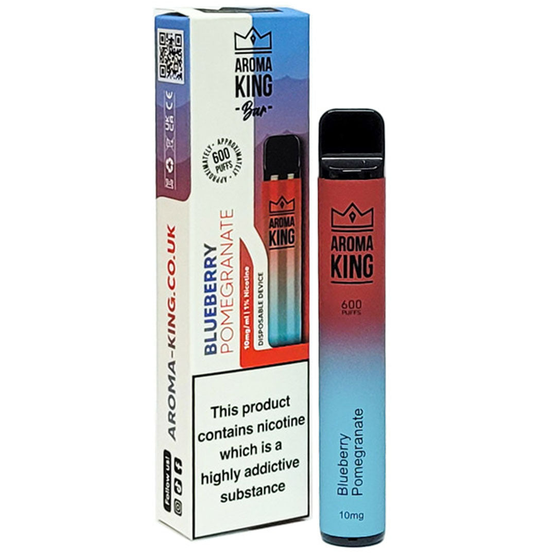 Aroma King - Air Flow - Disposable Device 600 puffs - 10mg  Aroma King 10mg Blueberry Pomegranate 