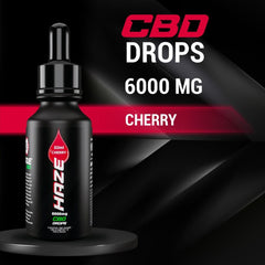 Cherry Haze CBD Drops 30ml 6000mg  Haze CBD   