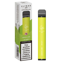 Elf Bar 600 V1 Disposable Pod Device 2%  Elf Bar Lemon Lime 20mg 