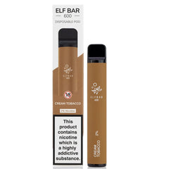 Elf Bar Disposable Pod Device 600 Puffs 1%  Elf Bar   