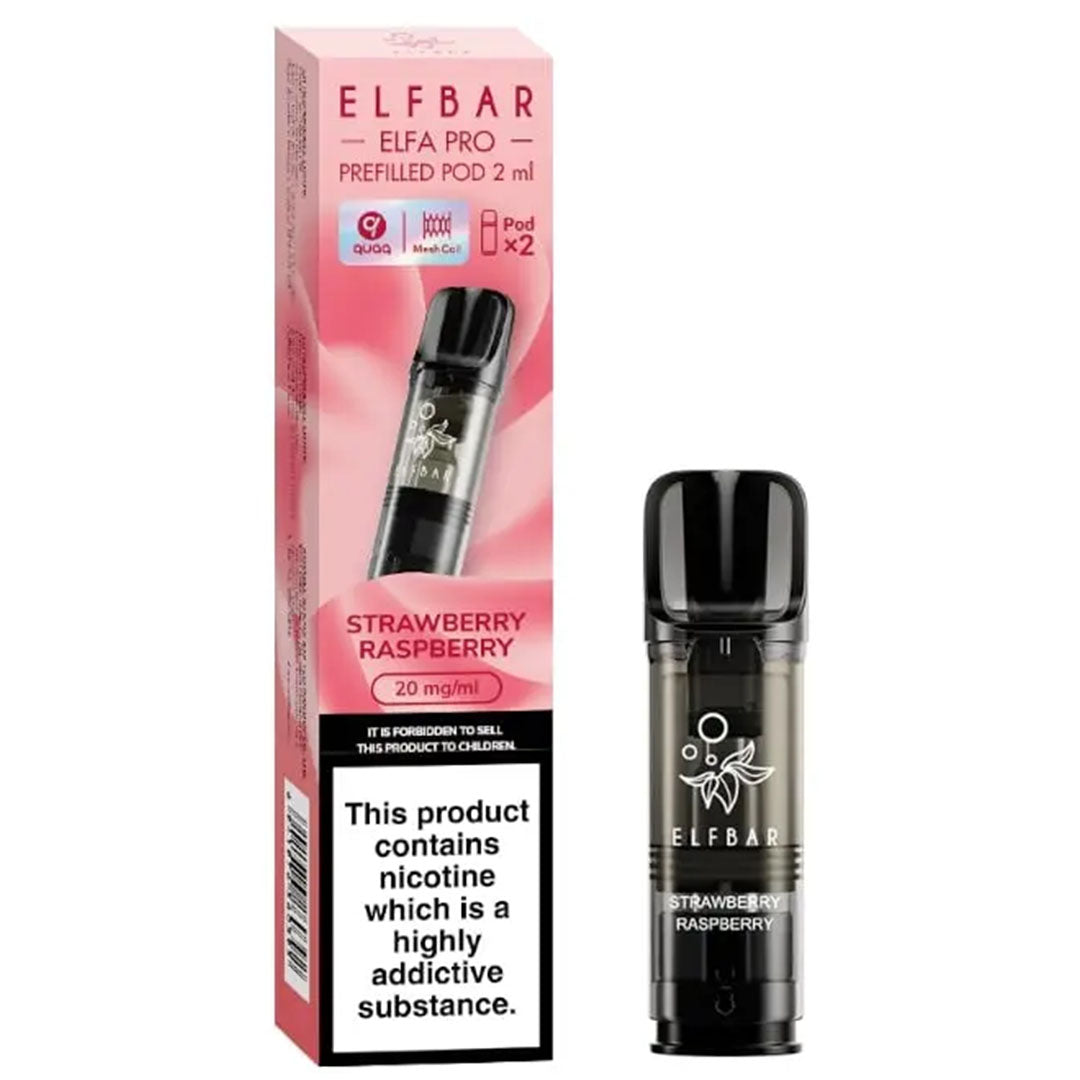 Elf Bar ELFA Pro Prefilled Pods  Elf Bar Strawberry Raspberry  